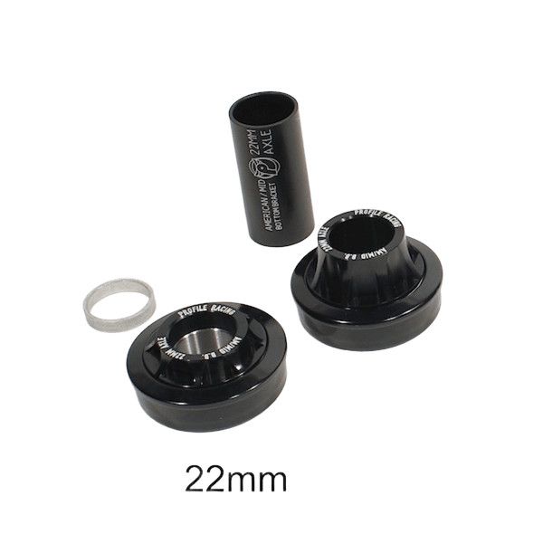 Profile Bottom Bracket 22mm American Profile Bottom Bracket 22mm American , Color: Black