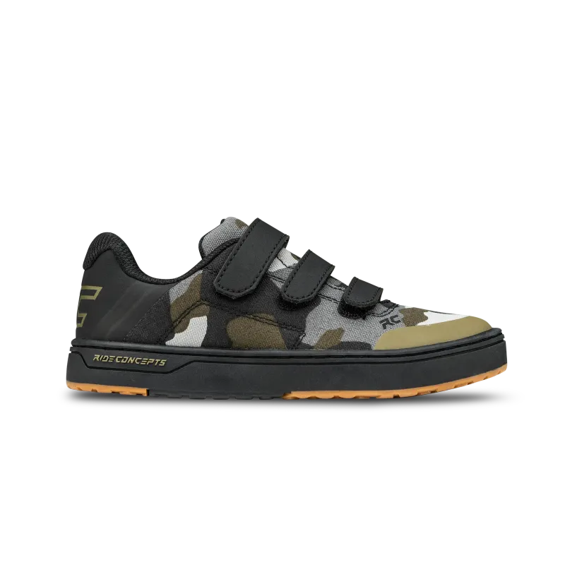 Ride Concepts Kids Livewire Olive Camo Shoe