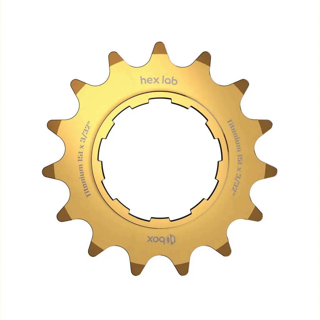 Box Hex Lab CNC Titanium Cog 3/32'' 