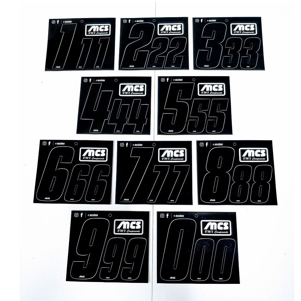 Mcs Number Kit Front(1Lg) & Side (2sm)