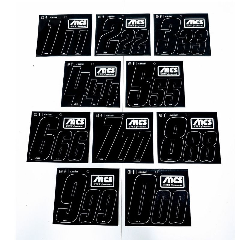 Mcs Number Kit Front(1Lg) & Side (2sm)