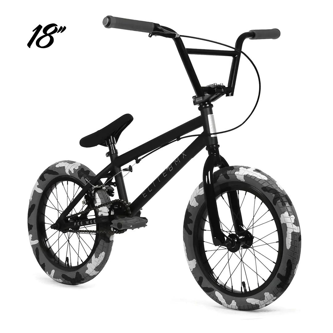 Elite Bmx Pee Wee 18'' Bike Black Combat