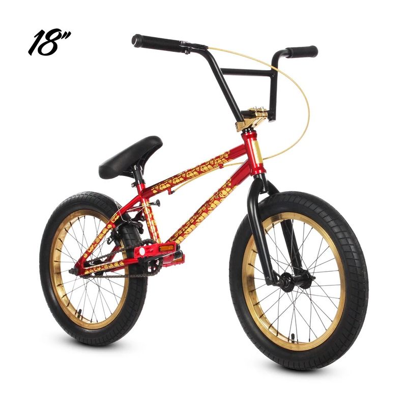 Elite Bmx Pee Wee 18'' Bike Red Skully