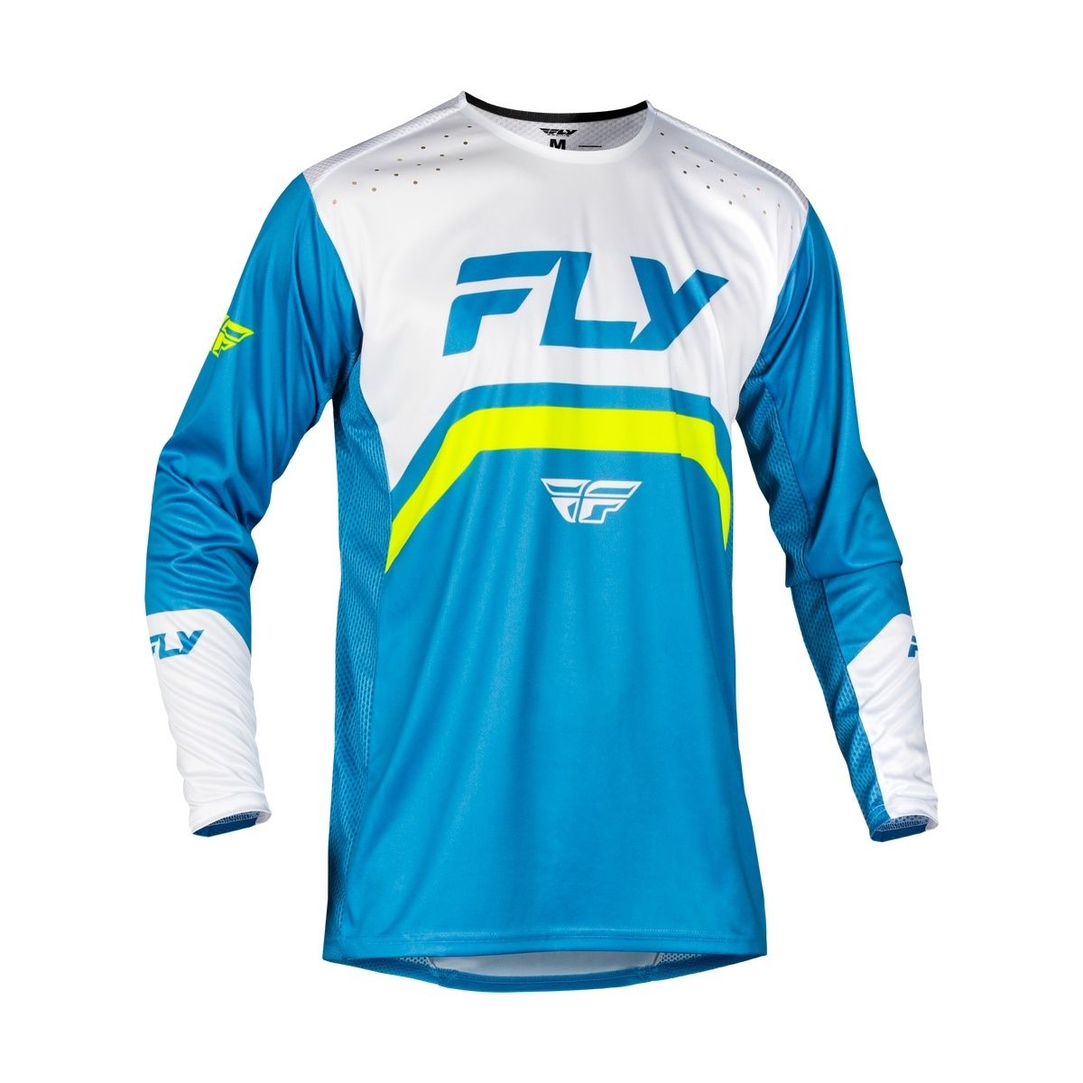 Fly Rayce Bicycle Jersey Blue/White/Lime Green