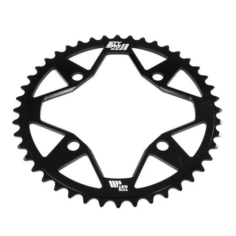 Stay Strong Motion 7075 Alloy 4-Bolt Race Chainring Black