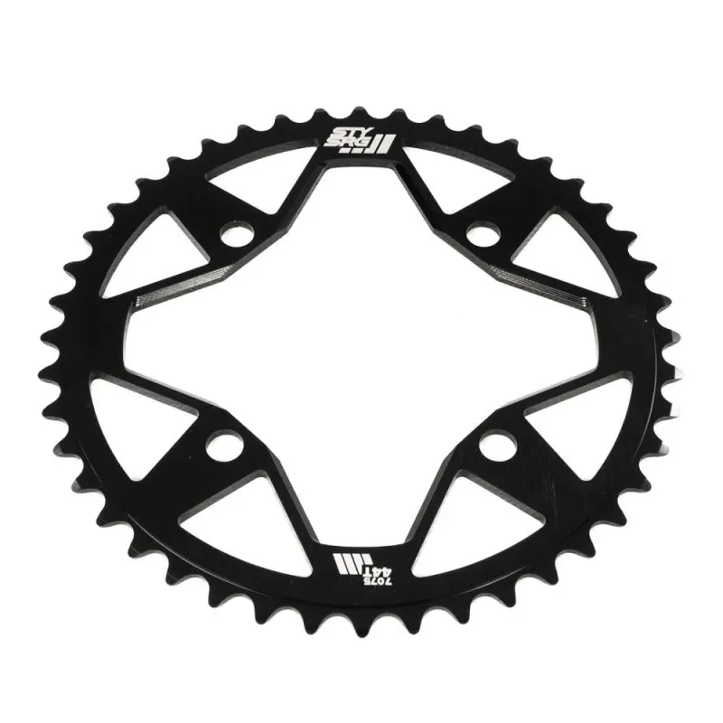 Stay Strong Motion 7075 Alloy 4-Bolt Race Chainring Black