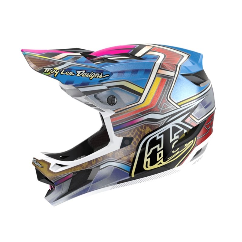 Troy Lee D4 Carbon Helmet Lowrider Blue