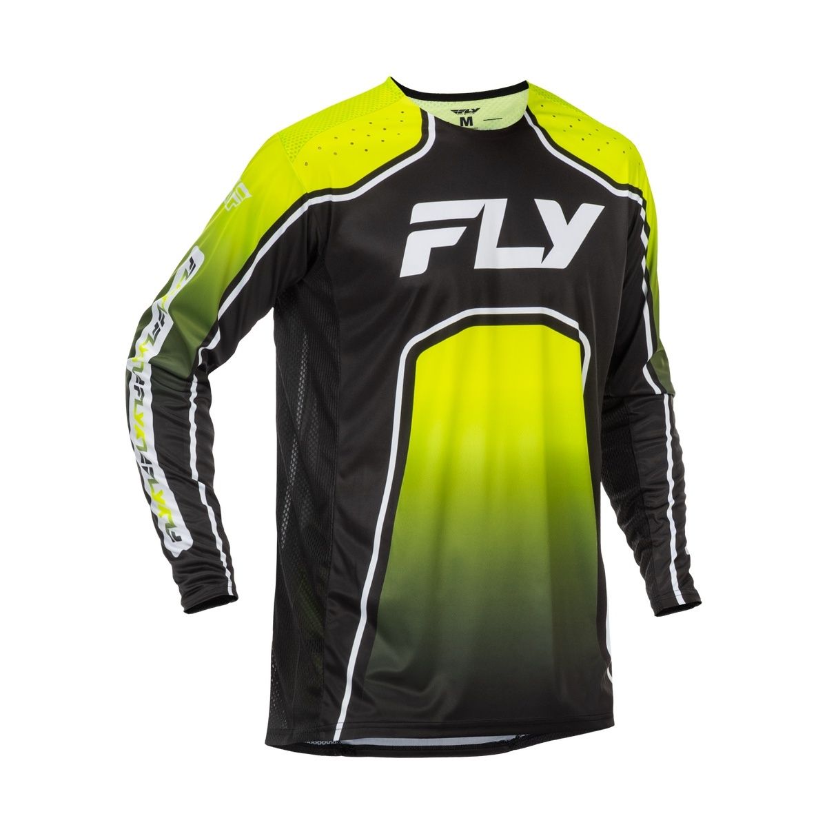 Fly Rayce Bicycle Jersey Lime/Black/White
