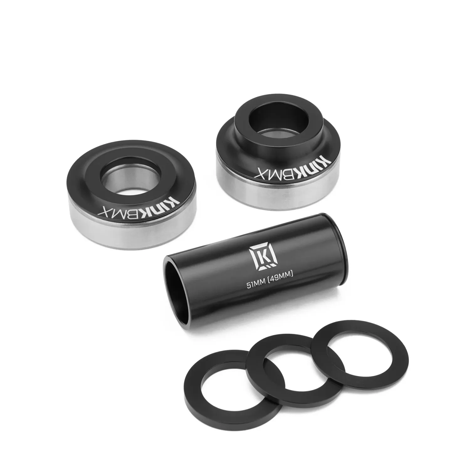 Kink Mid Bottom Bracket Kit Black 19mm