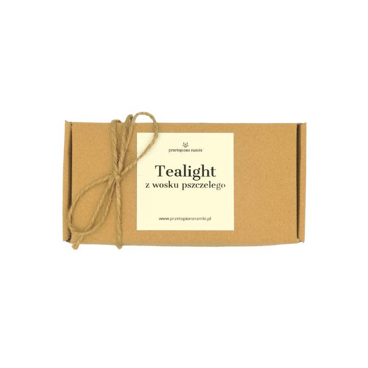 tealight z wosku pszczelego - naturalne - 10szt