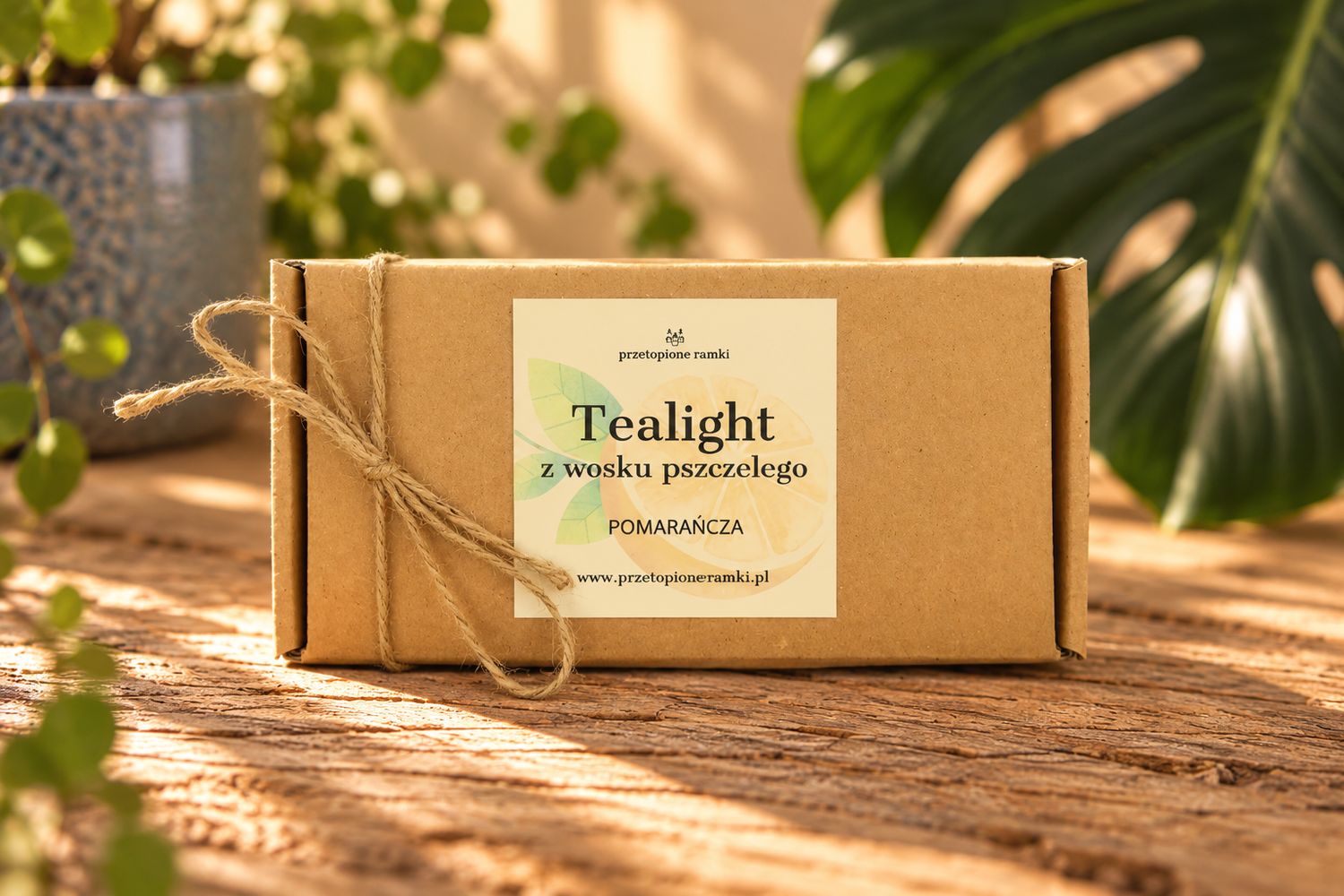 tealight - pomarańcza - 10szt