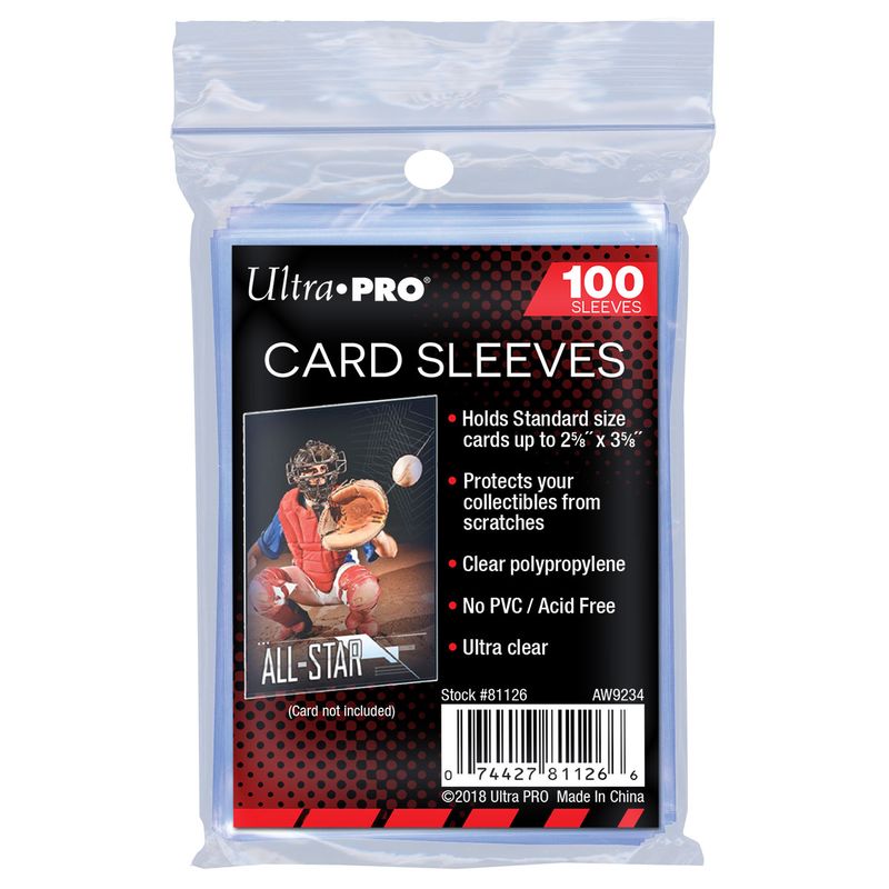 Ultra PRO Soft Sleeves - Standard Size - 100 Count Pack