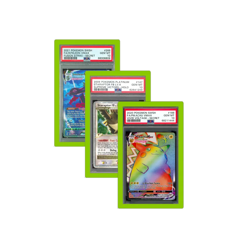 PSA Slab Bumper - Light Green - 3-Pack