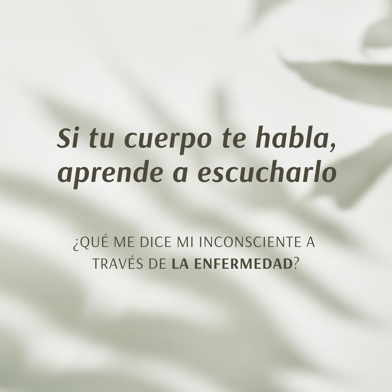 Conferencia Online "Si tu cuerpo te habla, aprende a escucharlo"