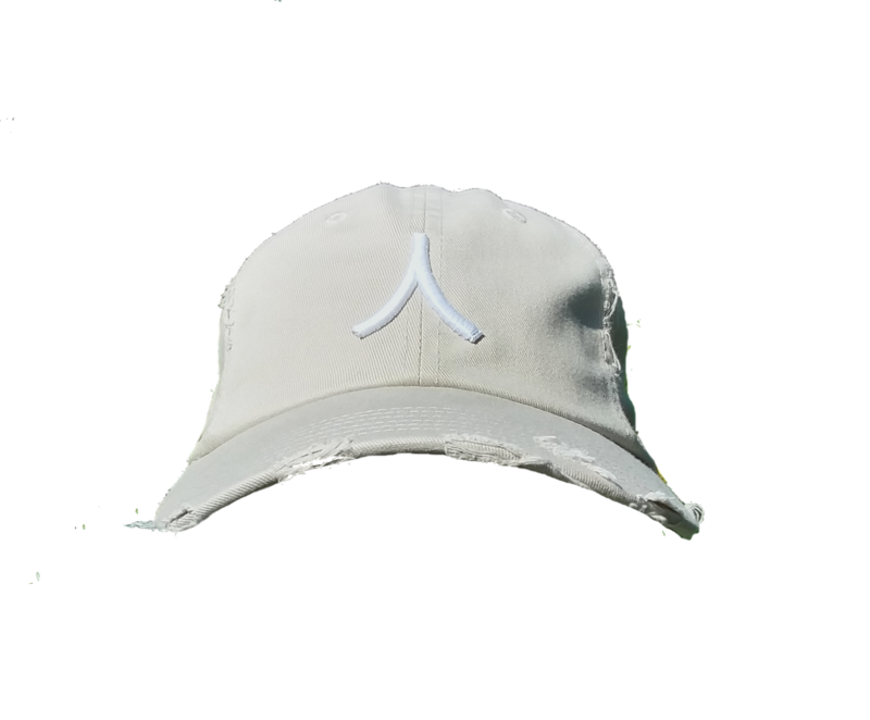 Character By Rakiem Logo Branded Destressed Cap - Beige