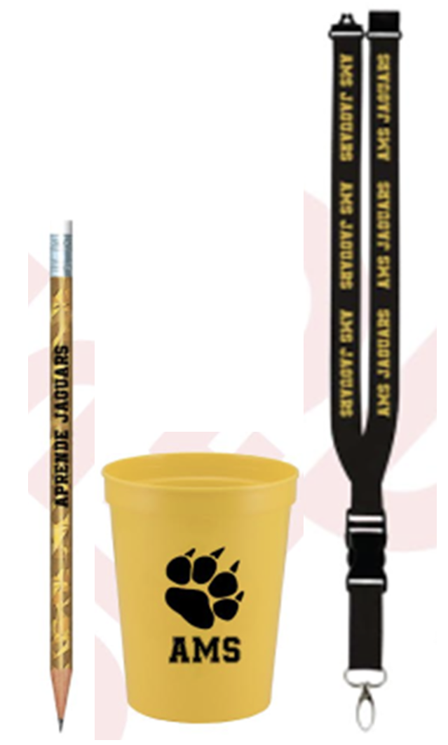 Spirit Bundle: 2 pencils, 1 lanyard, 1 cup