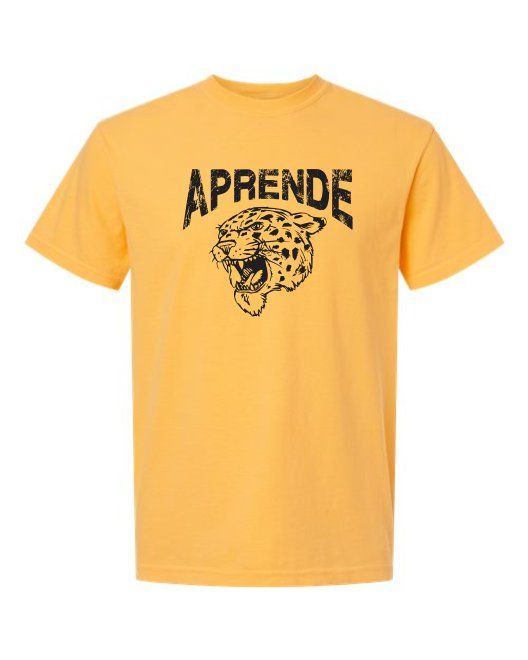 Yellow Distressed Design Shirt - Comfort Colors 1717