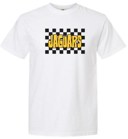 White Checkered Shirt - Comfort Colors 1717