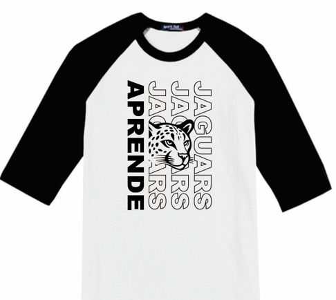 Black &amp; White Raglan Jersey (Sport-Tek T200)