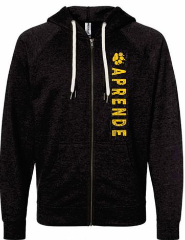 Charcoal Heather Zip-Up Hoodie (Independent Trading Co SS1000Z)
