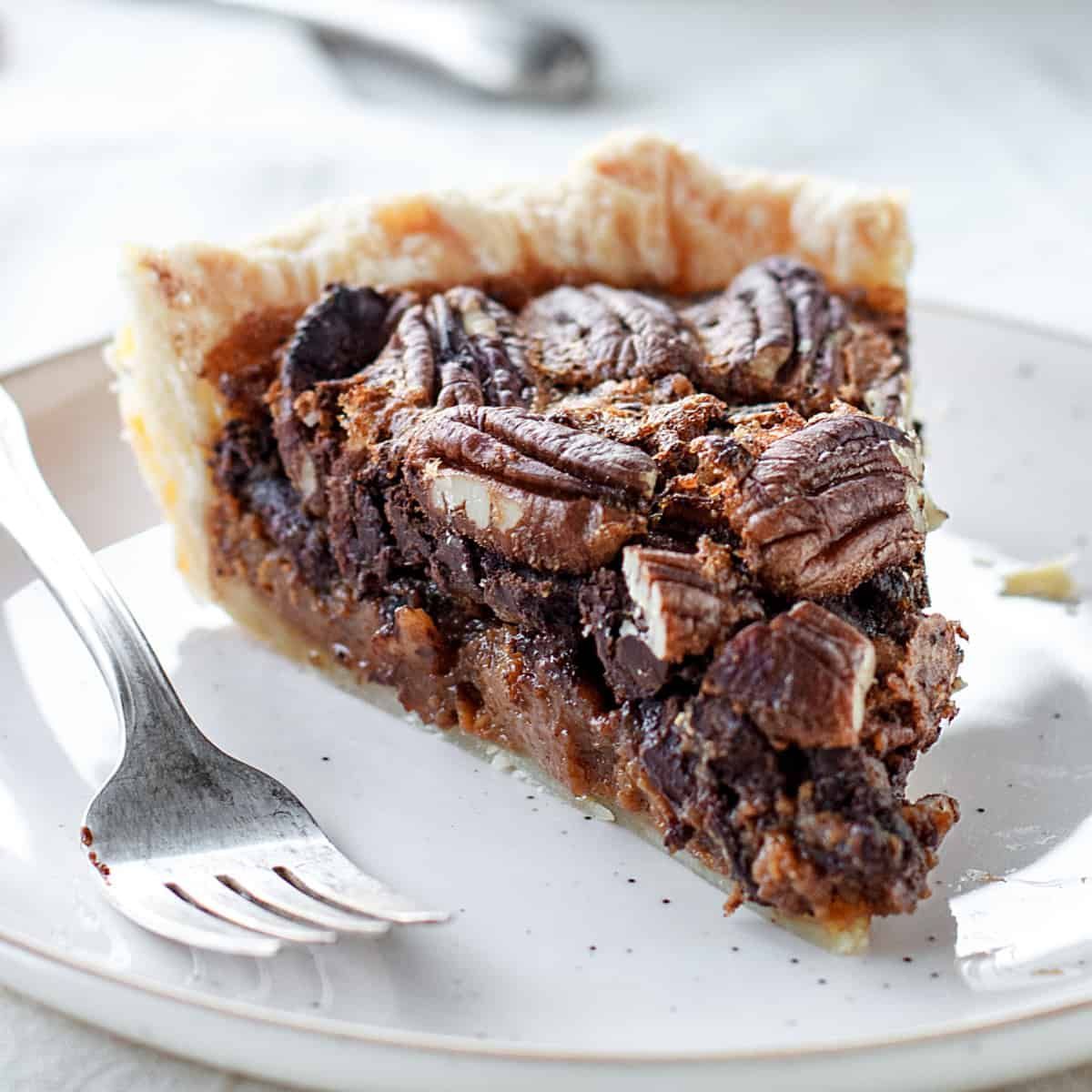 Chocolate Bourbon Pecan Pie
