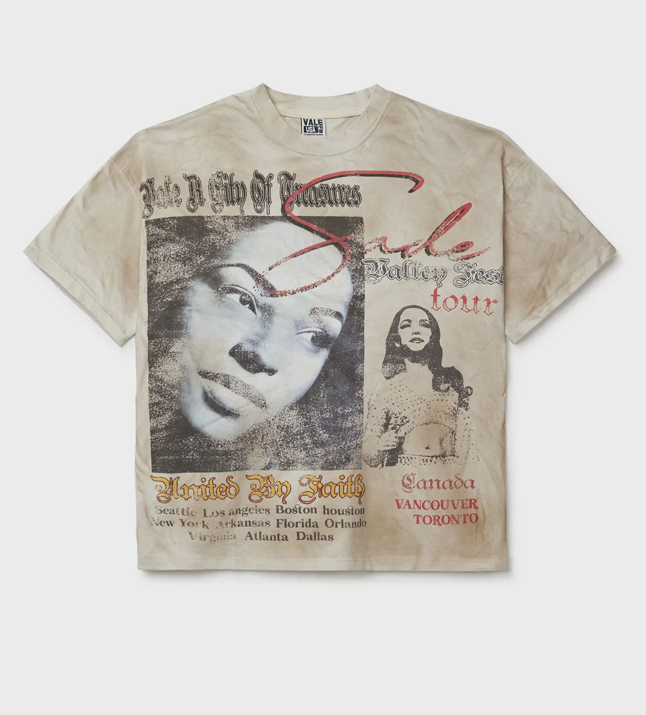 VALE VALLEY TOUR TEE SADE CREAM