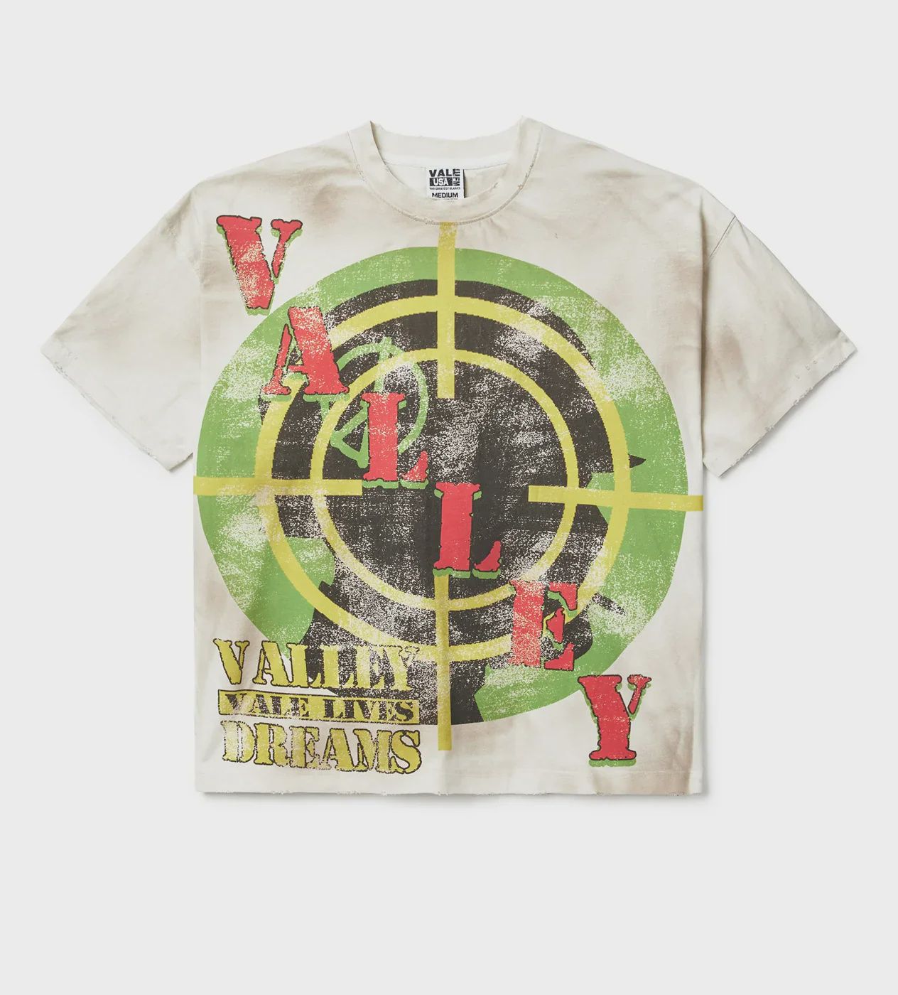 VALE FOREVER TARGET CREAM TEE