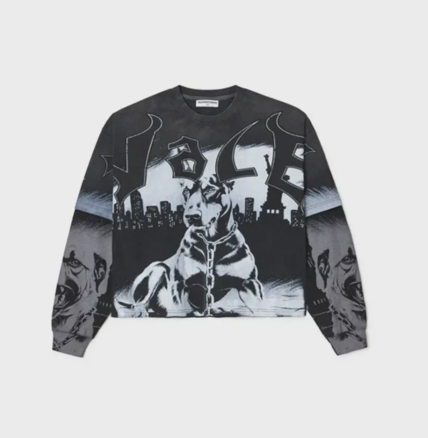 VALE DOG MONOCHROME L/S TEE