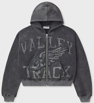 VALE BLACK CAT ZIP UP HOODIE