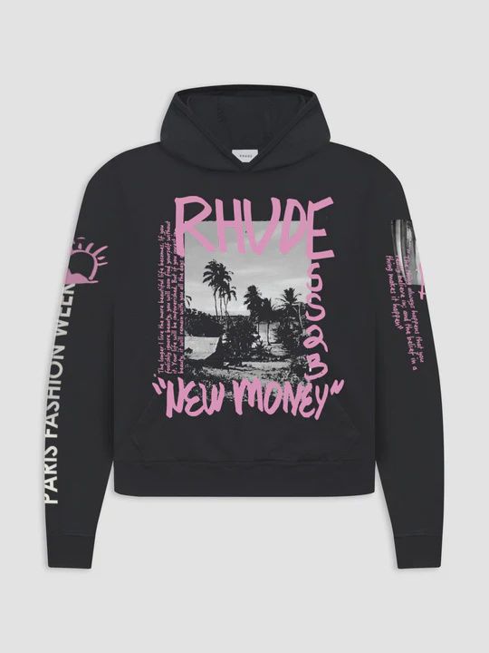 RHUDE SS23 NEW MONEY MERCH HOODIE