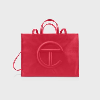 TELFAR RED LARGE BAG