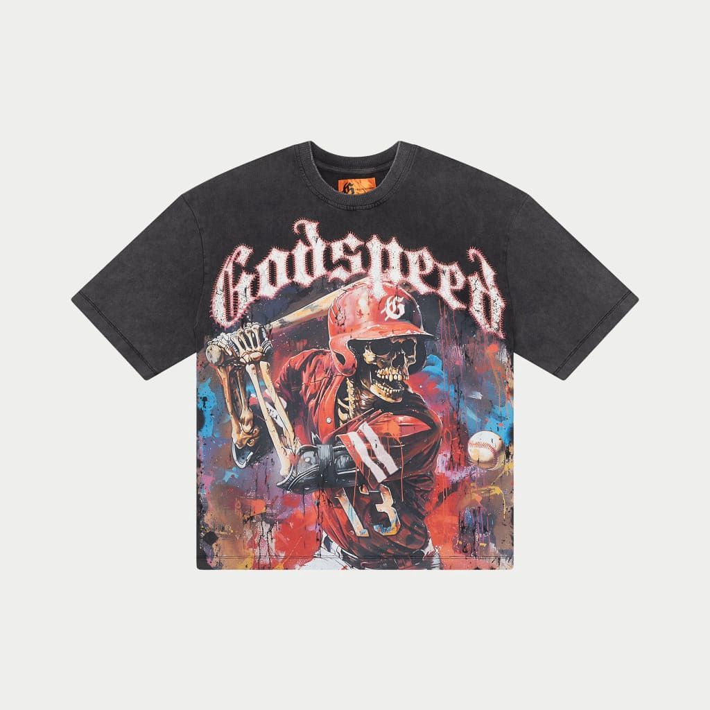 GODSPEED GREY WASH GRAND SLAM TEE