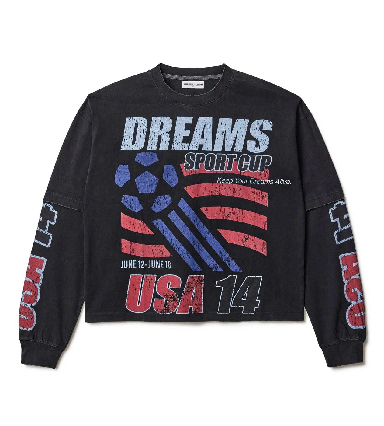 VALE USA 14 BLACK LONGSLEEVE TEE