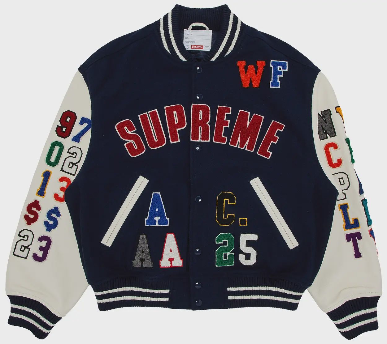SUPREME PRAISES VARSITY JACKET &quot;NAVY&quot;