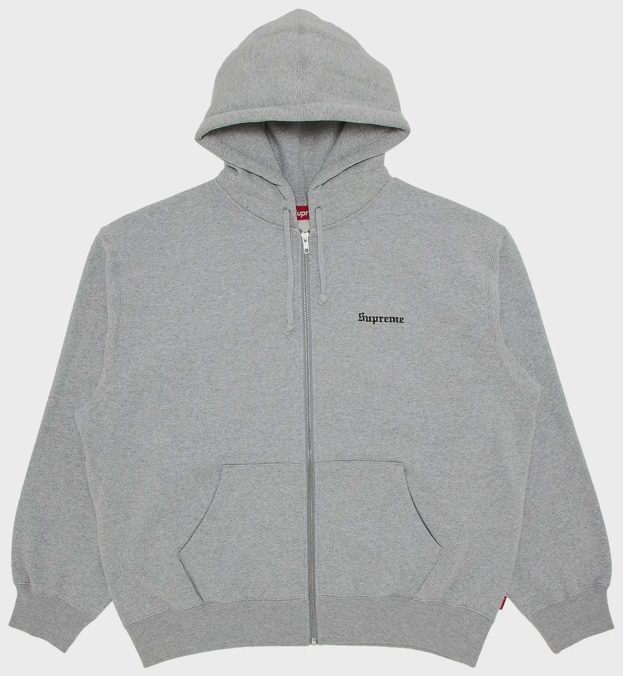 SUPREME CREST ZIP UP &quot;HEATHER GREY&quot;