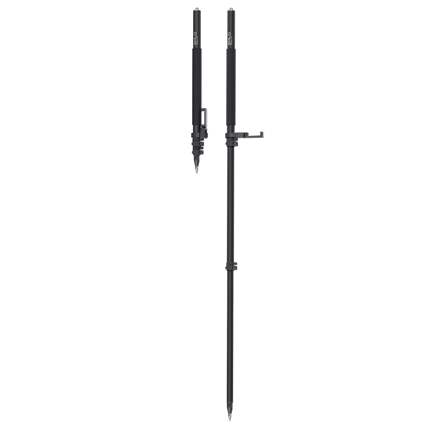 Survey Pole with a smartphone mount