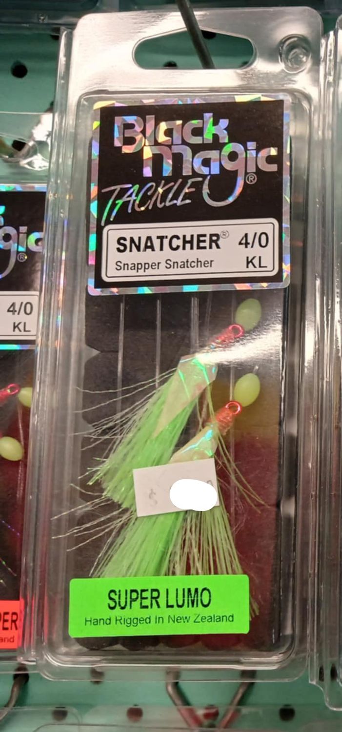 Black magic snapper snatcher 4/0 super lumo
