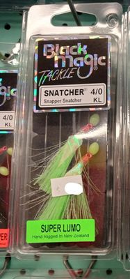 Black magic snapper snatcher 4/0 super lumo