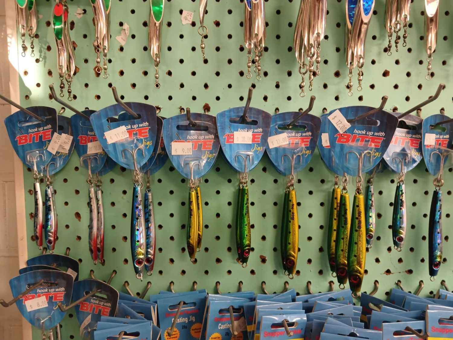 Bite Caster jig 18g blue/red