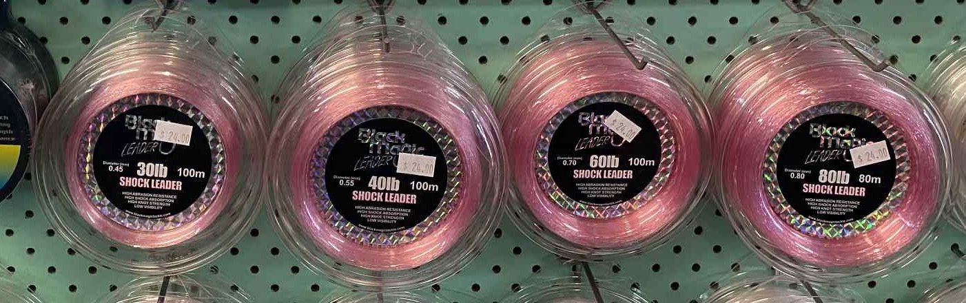 Black magic Pink shock leader 30lb