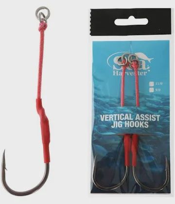 2 vertical jigging assist hooks 11/0