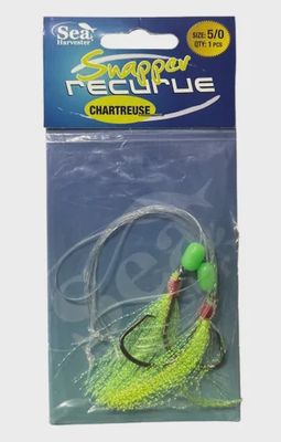 Snapper recurve chartruse 5/0 flasher rig