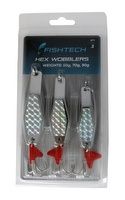 hex wobbler 3 pack heavy 50, 70, 90gm