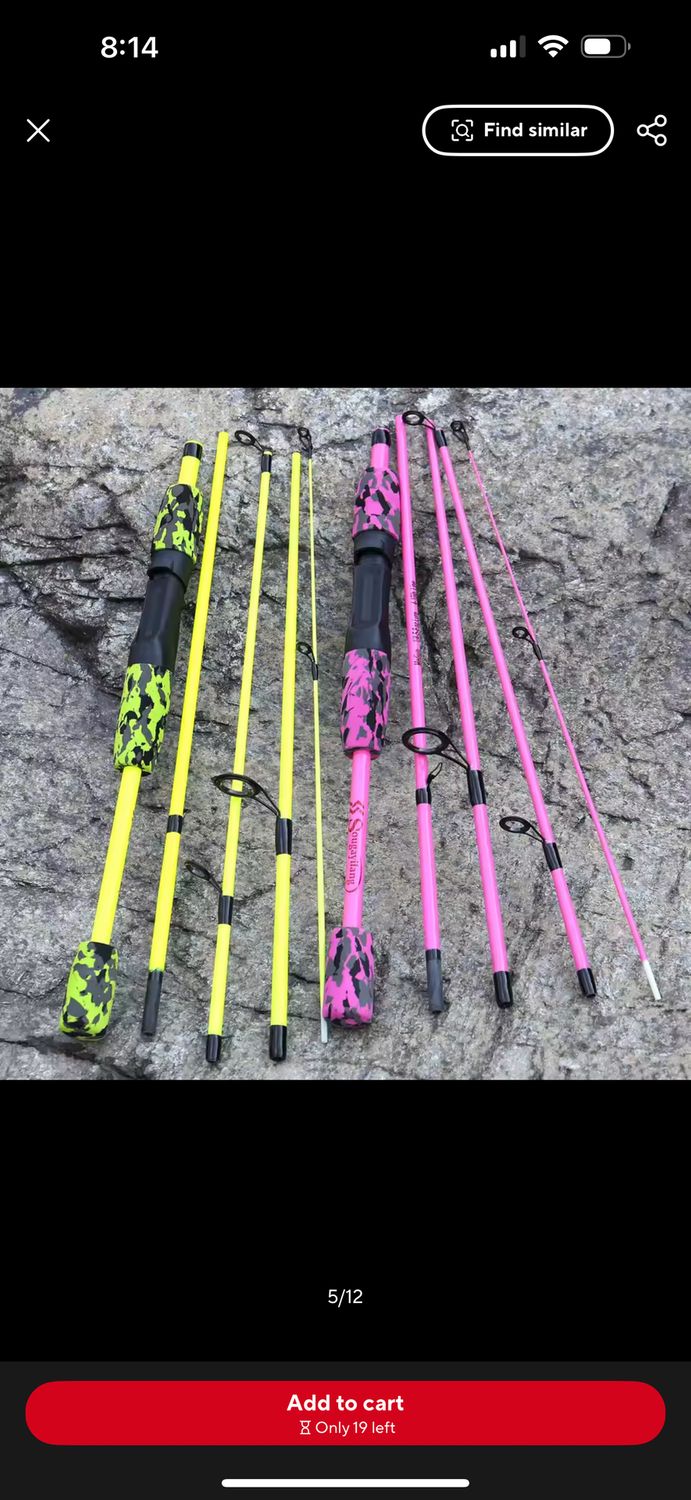 4pc pink travel rod - graphite 1.8mtr