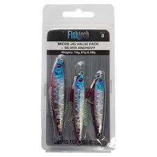 Micro jig 3xpack - silver anchovy 14,21,28g