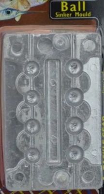 Ball sinker assorted mould 1/4-1oz