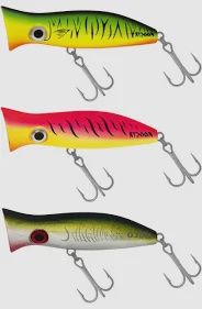rooster popper 105 fluro green