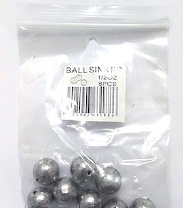 1/2oz ball sinker pack (8)