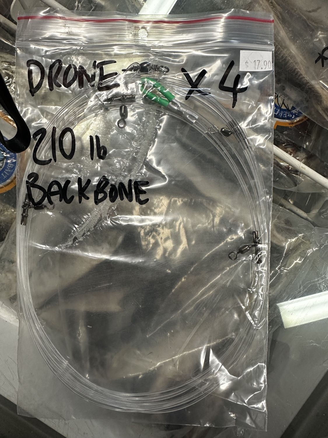 drone trace - 4 hook backbone 200lb