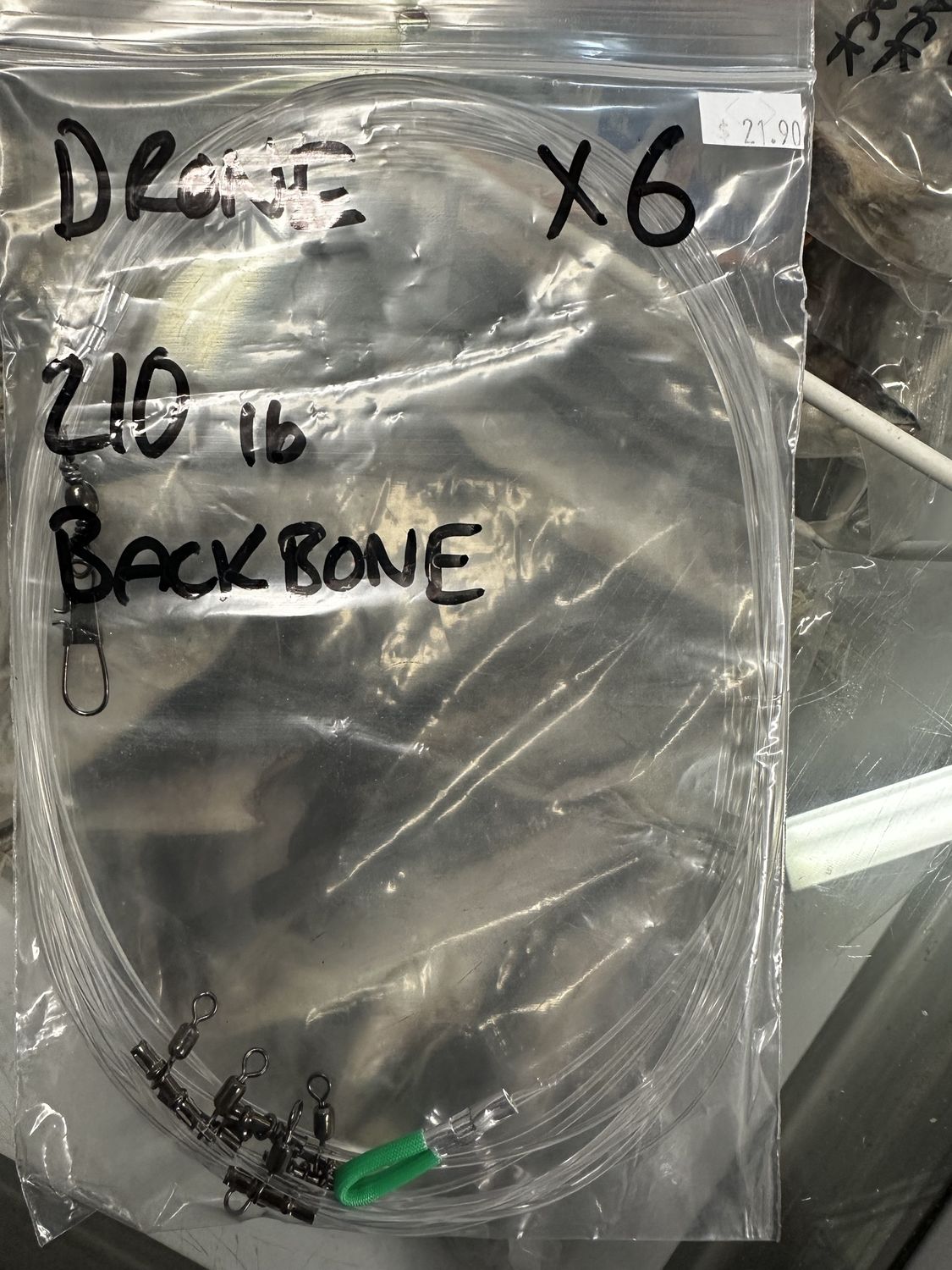 drone trace - 6 hook backbone 200lb
